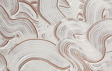 Tapet Personalizat Abstract cu vopsea alba pe piatra de teracota - TERRACOTTA TEXTURE ART