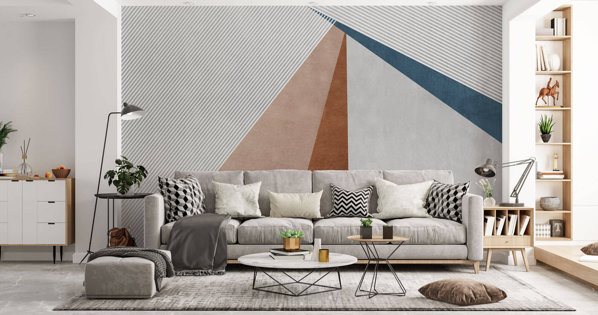 Tapet Personalizat Abstract cu elemente ascutite si textura decorativa - LEVER PEAKS