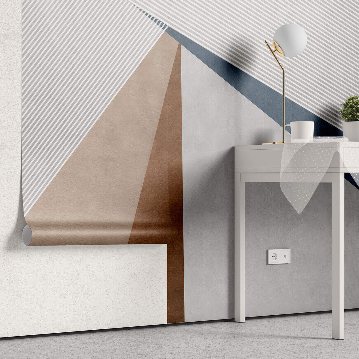 Tapet Personalizat Abstract cu elemente ascutite si textura decorativa - LEVER PEAKS