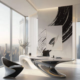 Tapet Personalizat Abstract cu urma de pensula si vopsea neagra in stil japonez - JAPANESE BRUSH STROKE