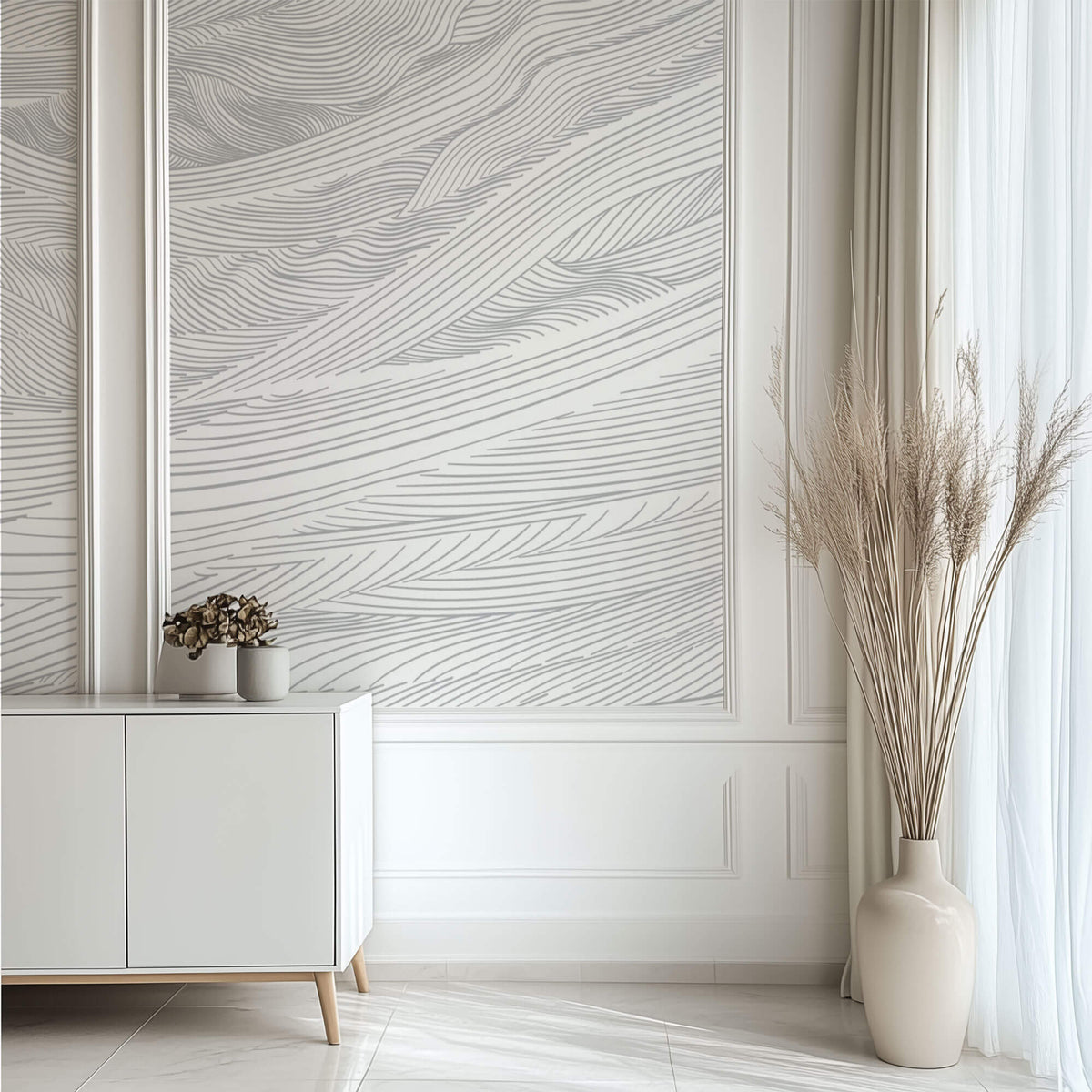 Tapet Personalizat Abstract cu texturi de iluzie optica - 3D PERSPECTIVE WAVES