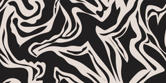 Tapet Personalizat Abstract cu forme fluide pe un fundal inchis - SEAMLESS BLACK II