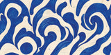 Tapet Personalizat Abstract cu vartejuri albastre abstracte - BLUE SWIRL