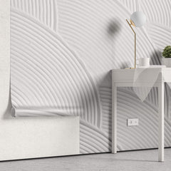 Tapet Personalizat Abstract cu plaster alb uniform - SOFT TEXTURE PASTE