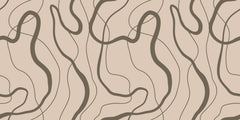 Tapet Personalizat Abstract cu linii abstracte maronii - FUZZY BROWN LINES