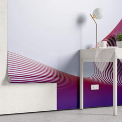 Tapet Personalizat Abstract cu structura geometrica neo moderna in nuante de roz fucsia - NEO DESIGN