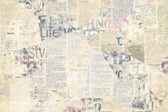 Tapet personalizat eclectic cu tipar de ziar blurat blurry newspaper