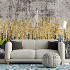 Tapet personalizat fine art cu dungi aurii pe un fundal vintage scratched gold