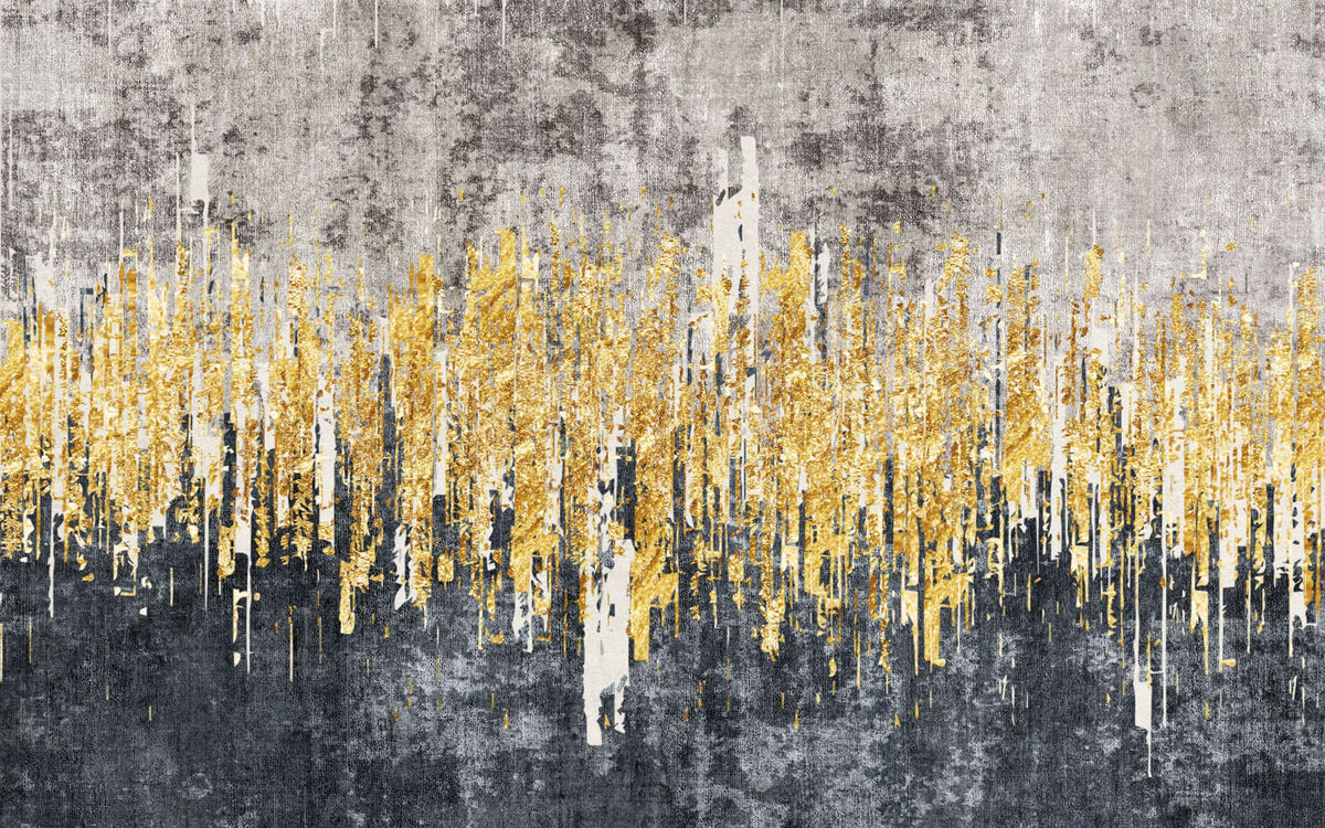 Tapet personalizat fine art cu dungi aurii pe un fundal vintage scratched gold