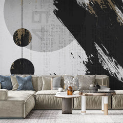 Tapet personalizat fine art cu design industrial abstract industrial aesthetic