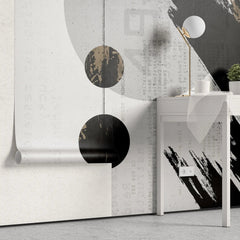 Tapet personalizat fine art cu design industrial abstract industrial aesthetic