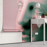Tapet Personalizat Fine Art cu sculptura de ipsos in inflarosu - GYPSUM SCULPTURE