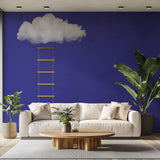 Tapet Personalizat Fine Art cu scara catre nor intr-un fundal albastru - STUDIO CLOUD