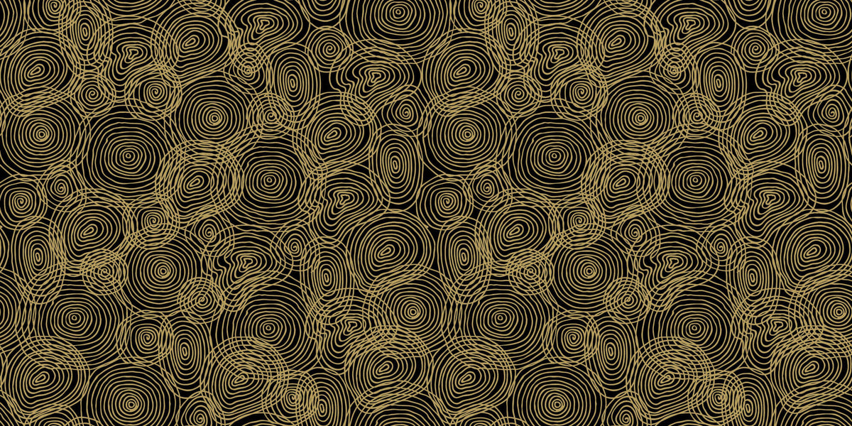 Tapet personalizat Line Art cu cercuri liniare ce amintesc de inelele de lemn - WOODEN LINES