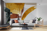 Tapet personalizat Line Art cu pictura abstracta si textura stil plaster - ABSTRACT PAINT LINES