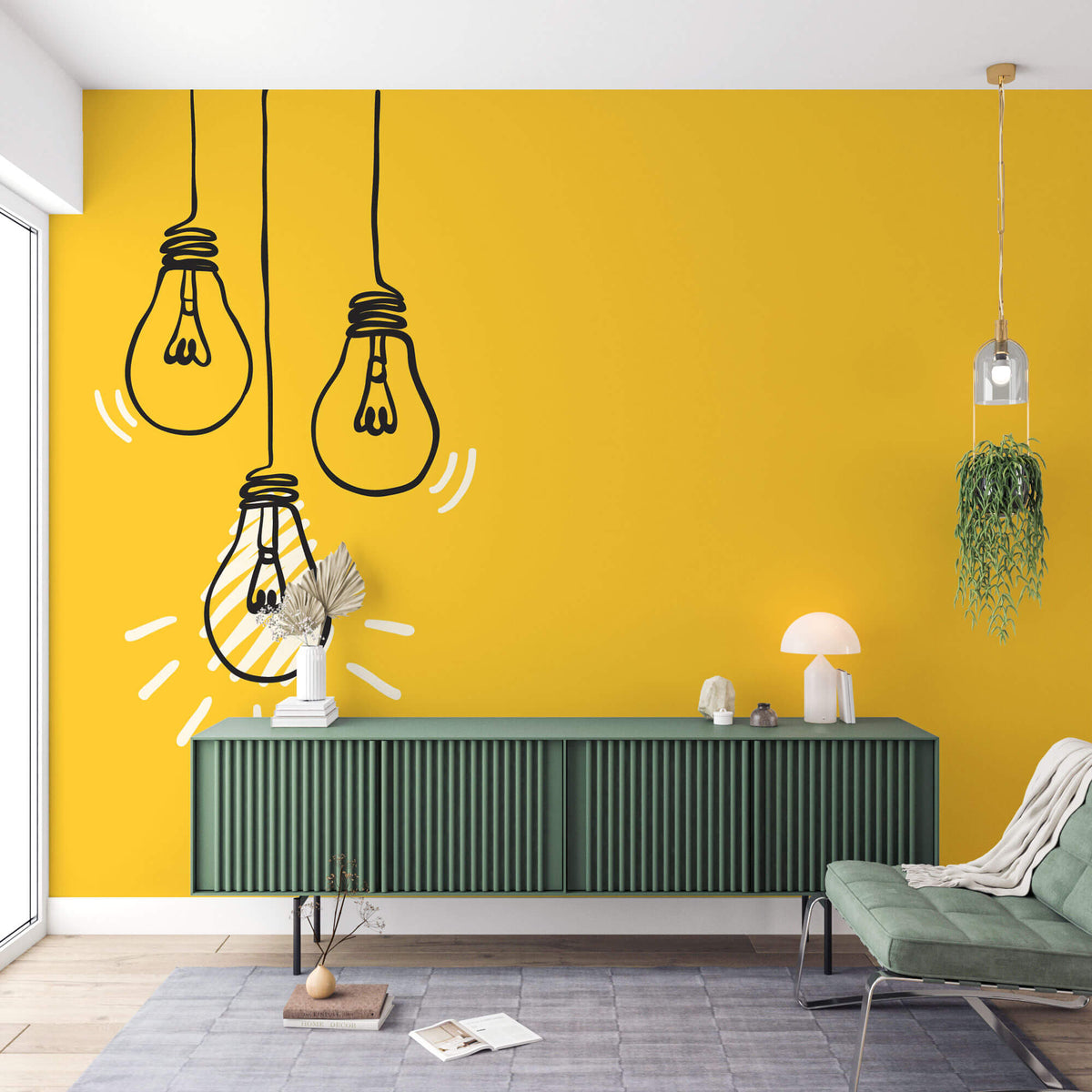 Bright Idea Personalised Wallpaper