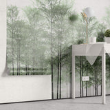 Tapet Personalizat Forest cu padure de bambus verde - BAMBOO TREES