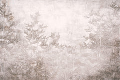 Tapet Personalizat Forest cu padure exotica in nuante sepia - SEPIA MIXED FOREST