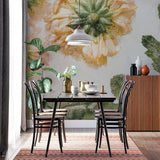 Tapet personalizat floral cu flori sub aflate in apa underwater bloom