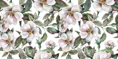 Wild Roses Light Personalised Wallpaper