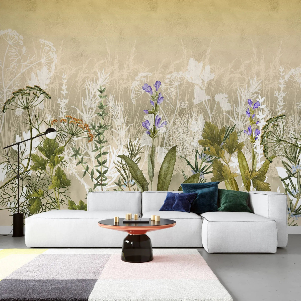 Tapet personalizat floral cu flori de primavara spring valley