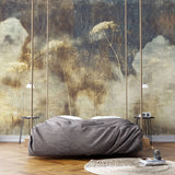 Tapet personalizat floral cu flori delicate de gipsophila creand un aspect pufos si visator ideal pentru o atmosfera romantica gypsophilia