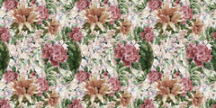 Watercolor Floral Mural Personalised Wallpaper