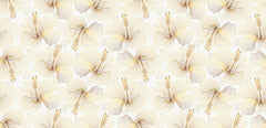 Golden Hibiscus Personalised Wallpaper