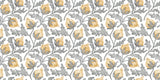 Yellow Cotton Personalised Wallpaper