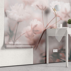Fototapet Personalizat Floral cu foarea miresei roz - BLURRY PINK
