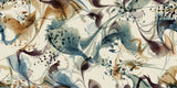 Tapet Personalizat Floral cu ilustratie abstracta florala - BLUE VEIL