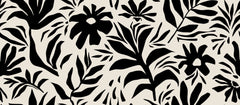 Tapet Personalizat Floral cu plante si flori ilustrate in stil minimalist - INKBOLT FLOWERS
