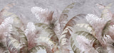 Tapet personalizat leaf cu frunze verzi si maronii de palmier in cadru tropical cu fundal texturat texture palm