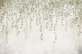 Tapet personalizat leaf cu frunze mici delicate in nuante de verde pal cazand in cascada ideal pentru un decor proaspat si primitor pretty little leaves