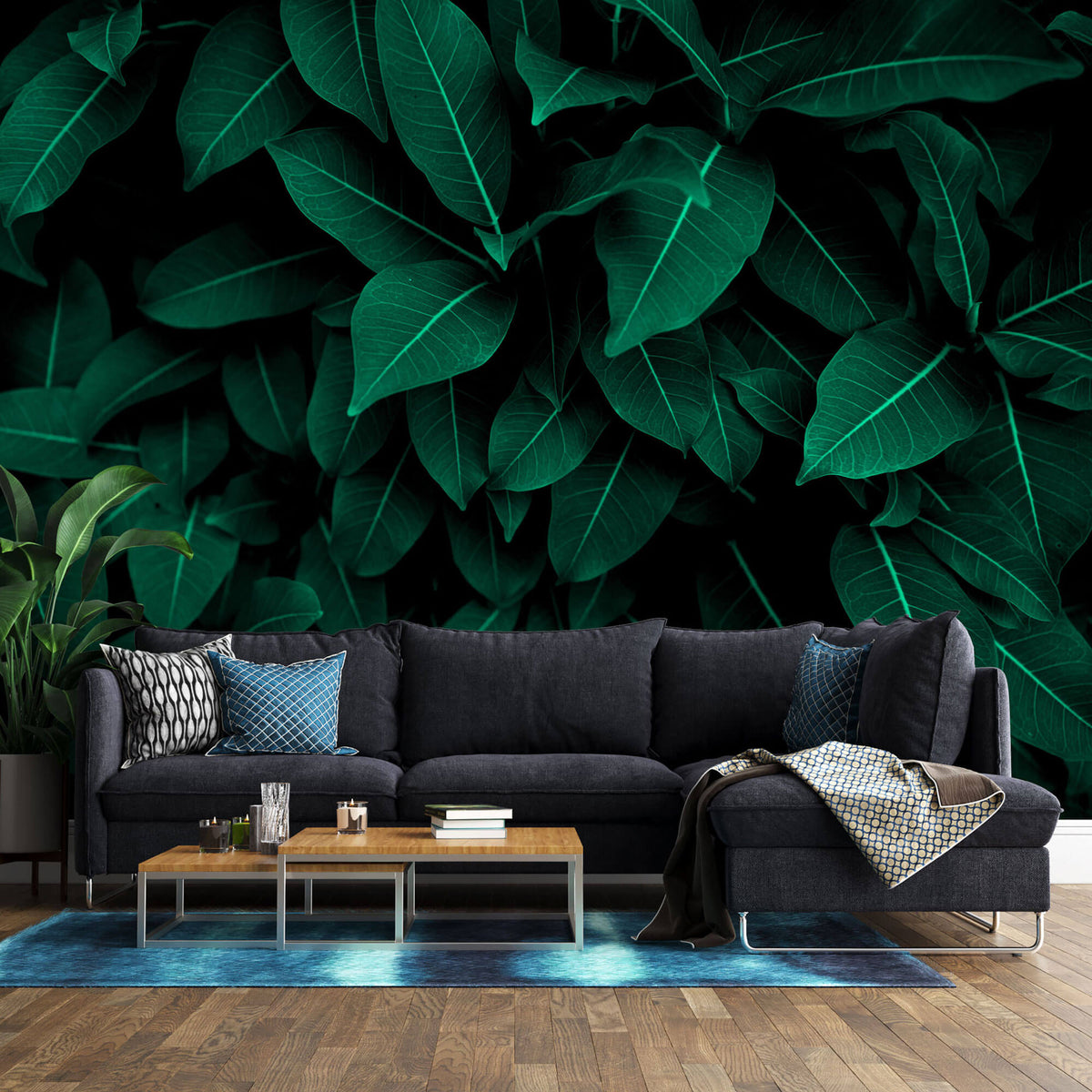 Fotoapet Personalizat Leaf cu tufis de frunze verzi - WITHIN THE SHADOWS