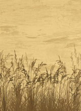 Tapet Personalizat Leaf cu stufaris uscat in stil vintage - WILD WEST REEDS
