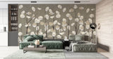 Tapet Personalizat Leaf cu copaci cu frunze sidefate - DECORATIVE PLANTS