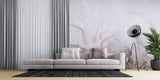 Tapet Personalizat Leaf cu frunze in nuante rozalii estompate - BRASSY PINK LEAVES