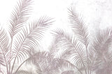 Tapet Personalizat Leaf cu frunze de palmier in nuante lila - REFINED PALM TREE