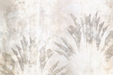 Tapet Personalizat Leaf cu frunze etompate in textura de stucco - BURNISHED BANANA TREES