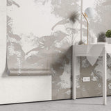 Tapet Personalizat Leaf cu palmieri bej intr-o textura embosata - EMBOSSED PALMS