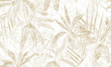 Tapet Personalizat Leaf cu frunze abstracte de bambus in nuante de bej - DOT ABSTRACT LEAVES