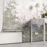 Tapet personalizat Tropical cu peisaj exotic natural - TROPICAL MOUNTAIN VIEW