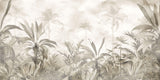 Tapet personalizat Tropical cu peisaj tropical in nuante sepia - FOGGY SEPIA JUNGLE