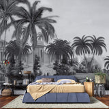 Tapet personalizat Tropical cu peisaj tropical al unui castel la malul marii - DAYDREAM FORTRESS