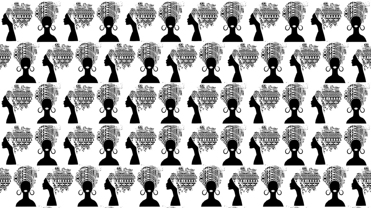 African Woman Personalised Wallpaper