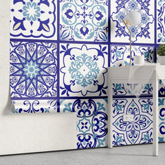Tapet personalizat oriental cu tipare de portealn oriental chinoiserie tiles