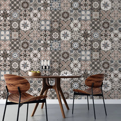 Tapet personalizat mozaic cu mozaic toscan tuscany tiles