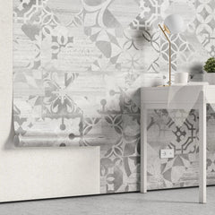 Tapet personalizat mozaic cu modele de ceramica gri grey ceramic