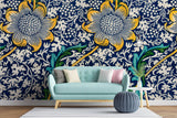 Tapet personalizat Mozaic cu plante si design vintage - 19TH CENTURY FLORAL DECO
